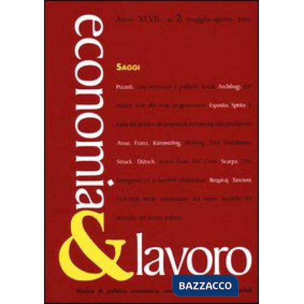 Economia & lavoro (2013). Vol. 2