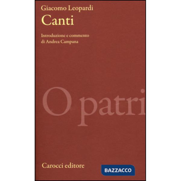Canti. Ediz. critica