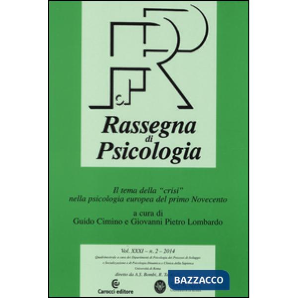 Rassegna di psicologia (2014). Vol. 2