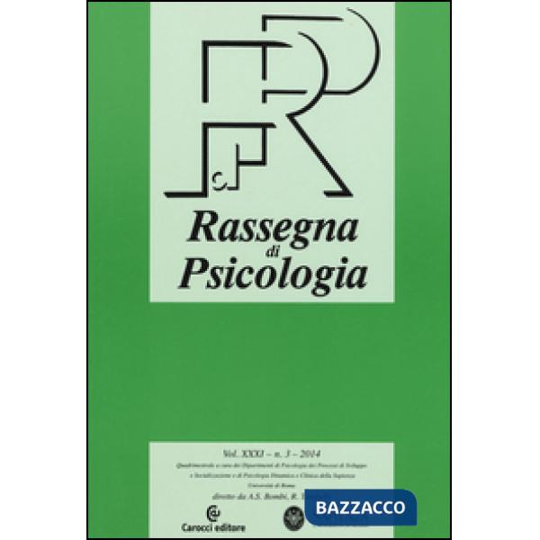 Rassegna di psicologia (2014). Vol. 3