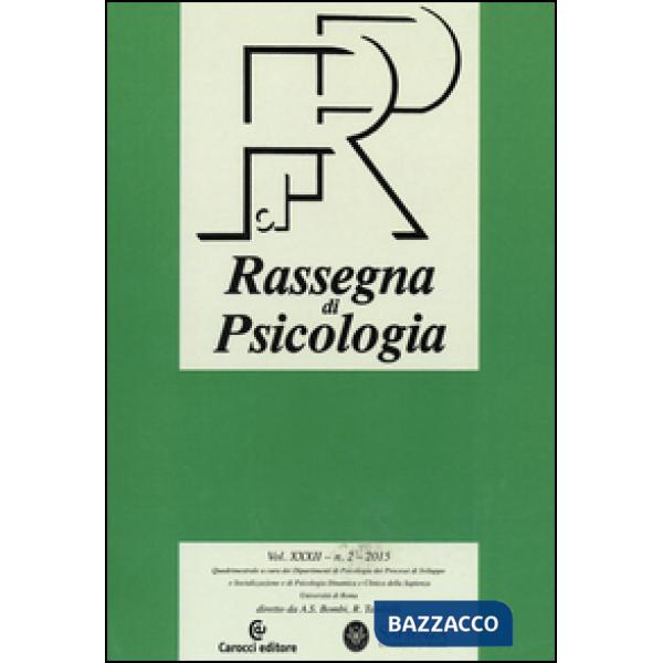 Rassegna di psicologia (2015). Vol. 2