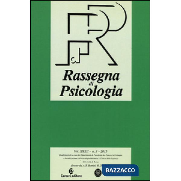 Rassegna di psicologia (2015). Vol. 3