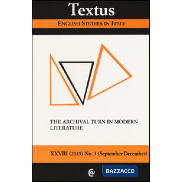 Textus. English studies in Italy (2015). Vol. 3