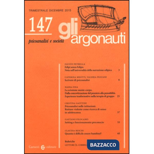 Argonauti (2015) (Gli). Vol. 147
