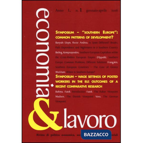 Economia & lavoro (2016). Vol. 1