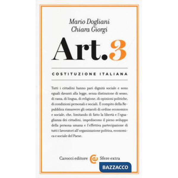 Costituzione italiana: articolo 3