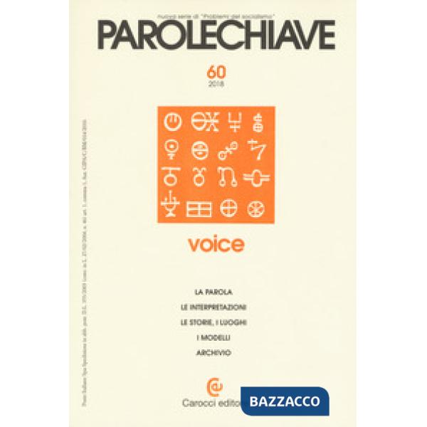 Parolechiave (2018). Vol. 2: Voice
