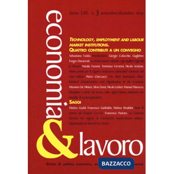 Economia & lavoro (2019). Vol. 3