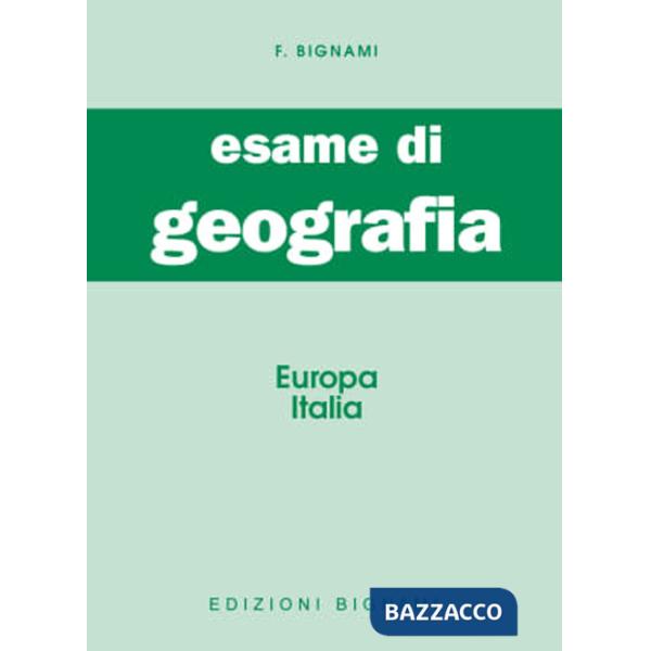 Esame di geografia. Europa-Italia