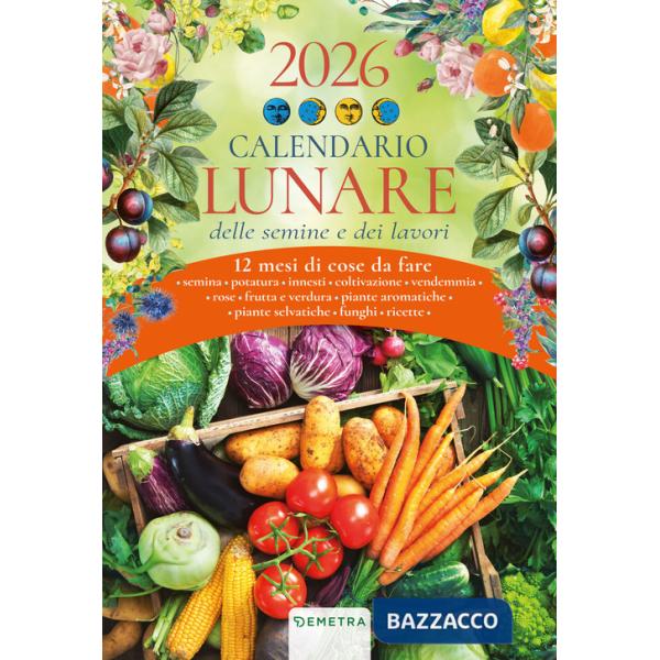 Calendario lunare 2026 da parete