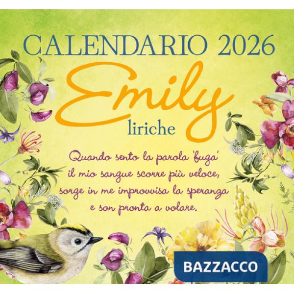 Emily liriche. Calendario 2026 da tavolo