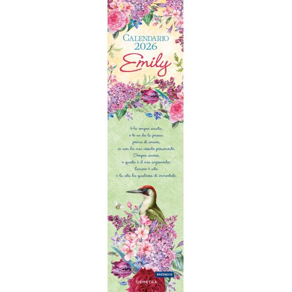 Calendario Emily stretto 2026 da parete
