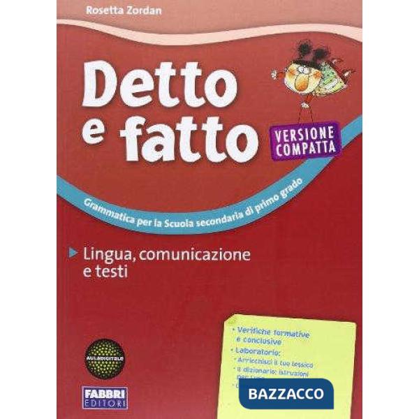 DETTO E FATTO COMP - LING, COMUN, TEST