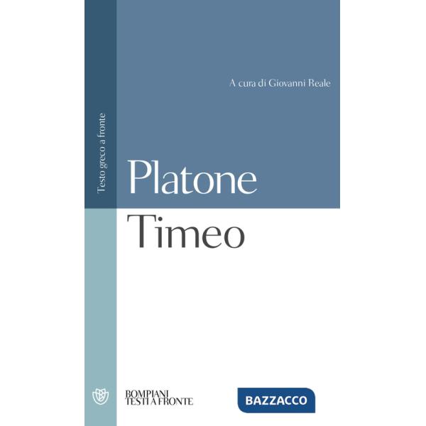 Timeo. Testo greco a fronte