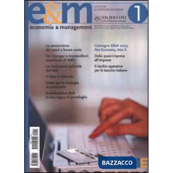 Economia & management. Vol. 1