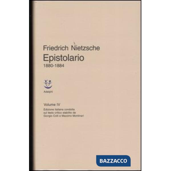Epistolario. Vol. 4: 1880 - 1884