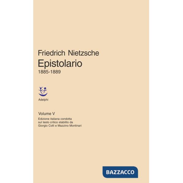 Epistolario. Vol. 5: 1885 - 1889