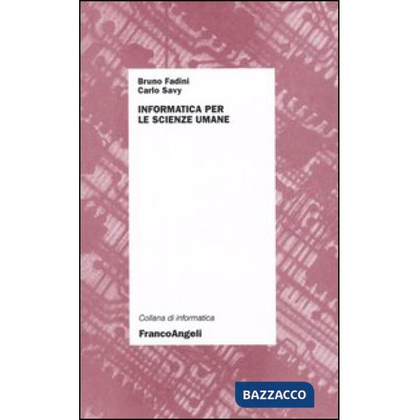 Informatica per le scienze umane