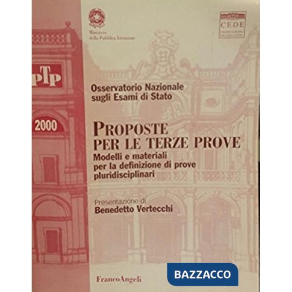 Proposte per le terze prove. Modelli e materiali per la definizione di prove plu