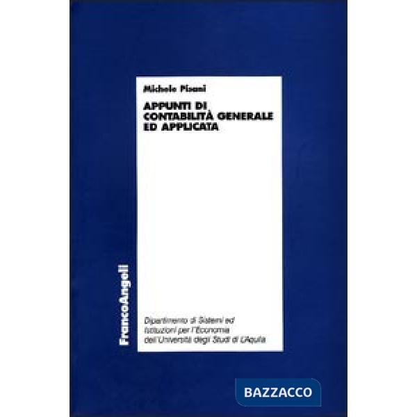 Appunti di contabilità generale e applicata