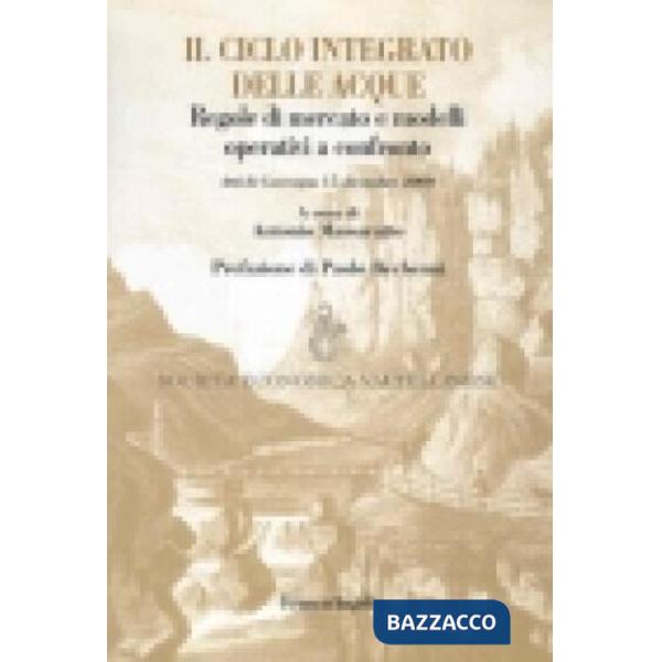 Ciclo integrato delle acque. Regole di mercato e modelli operativi a confronto. 
