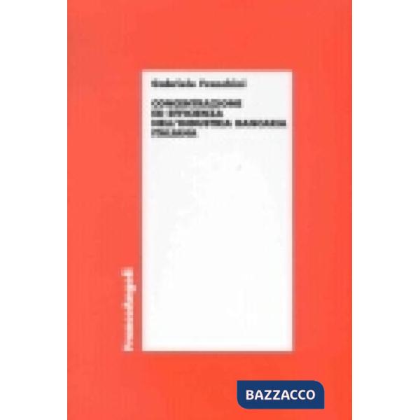 Concentrazione ed efficienza nell'industria bancaria italiana