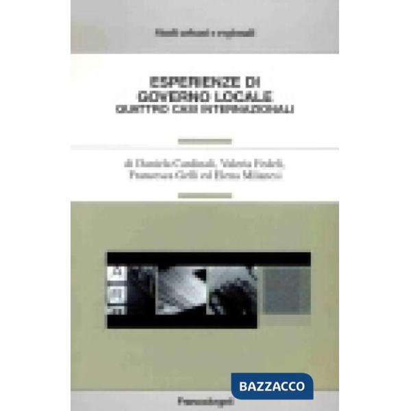 Esperienze di governo locale. Quattro casi internazionali