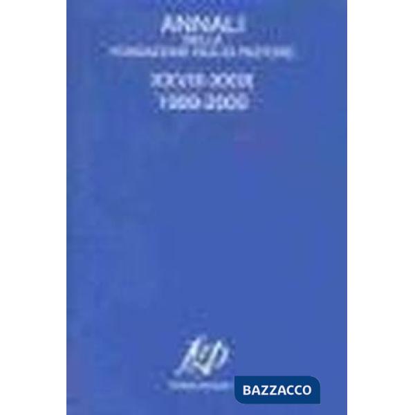 Annali della Fondazione Giulio Pastore. Volume XXVIII-XXIX - 1999-2000