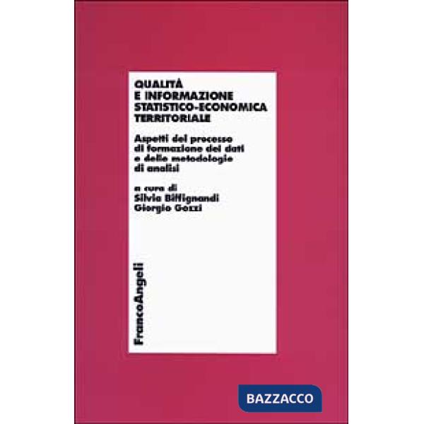 Qualità e informazione statistico-economica territoriale. Aspetti del processo d