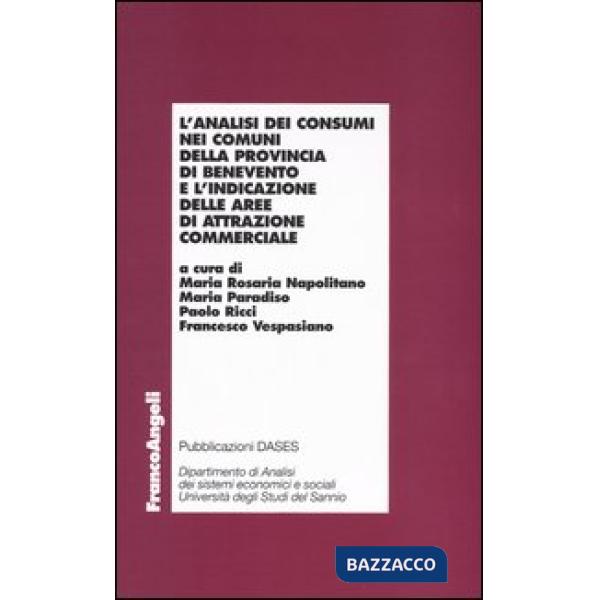 Analisi dei consumi nei comuni della provincia di Benevento e l'indicazione dell