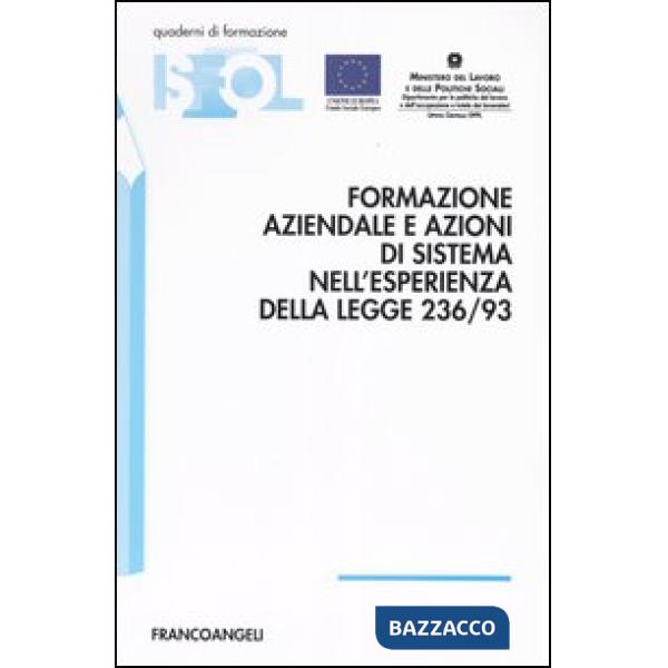 Formazione aziendale e azioni di sistema nell'esperienza della legge 236/93