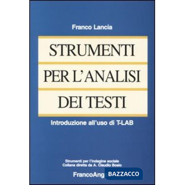 Strumenti per l'analisi dei testi. Introduzione all'uso di T-LAB