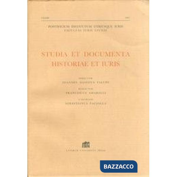 Studia et documenta historiae et iuris (2007). Vol. 73