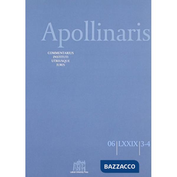 Apollinaris (2006) vol. 3-4