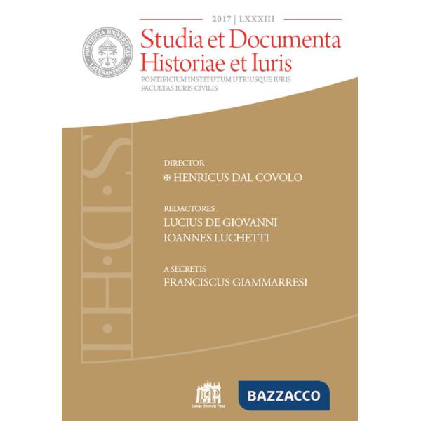 Studia et documenta historiae et iuris (2017). Vol. 83