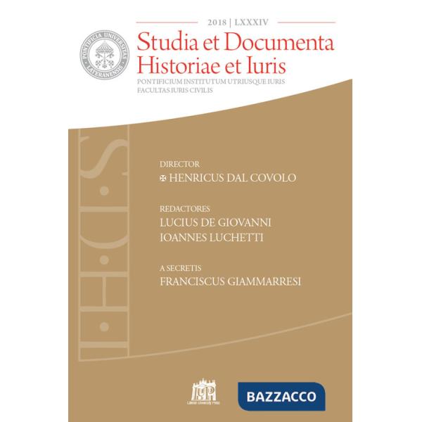 Studia et documenta historiae et iuris (2018). Vol. 84