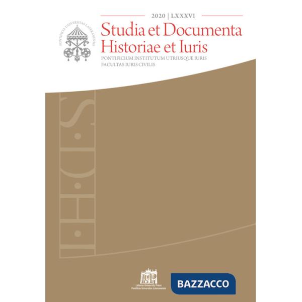 Studia et documenta historiae et iuris (2020). Vol. 86