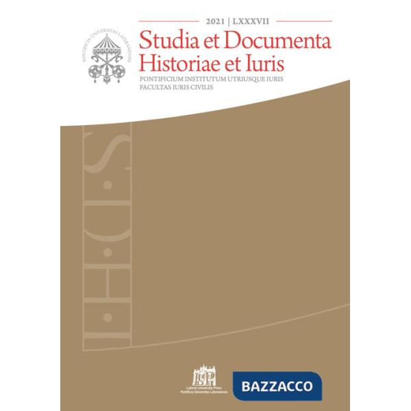 Studia et documenta historiae et iuris (2021). Vol. 87