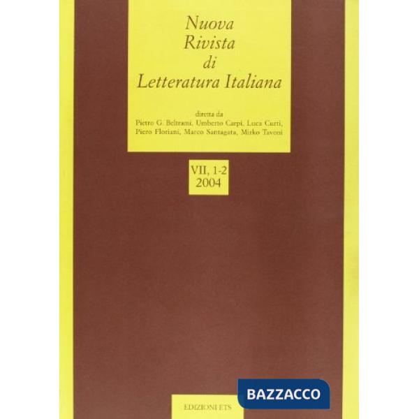 Nuova rivista di letteratura italiana