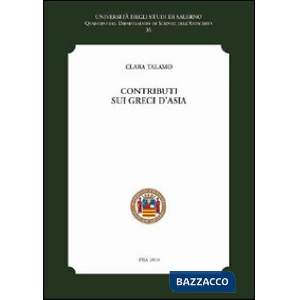 Contributi sui greci d'Asia