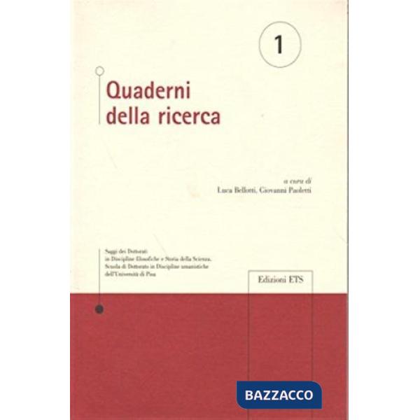 Quaderni della ricerca. Vol. 1