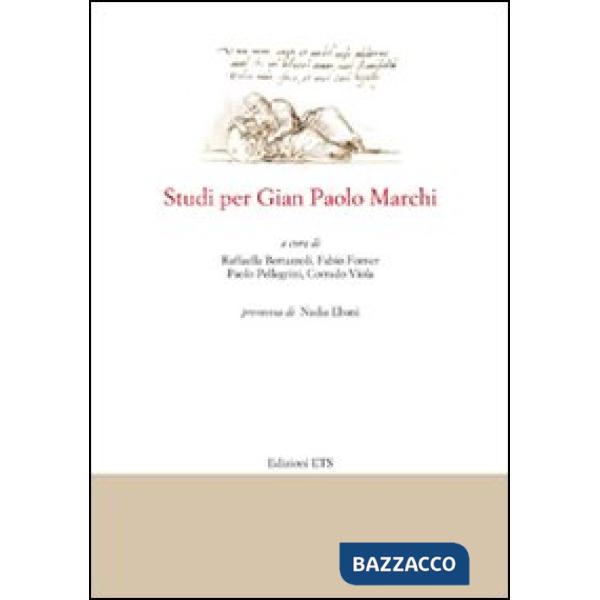 Studi per Gian Paolo Marchi