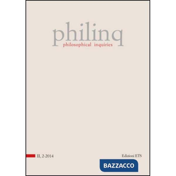 Philinq. Philosophical inquiries (2014). Vol. 2