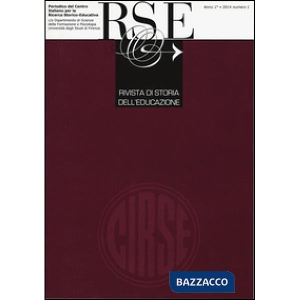 Rivista di storia dell'educazione (2014). Vol. 1
