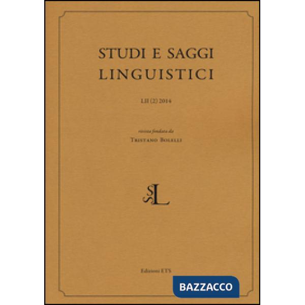 Studi e saggi linguistici (2014). Vol. 2