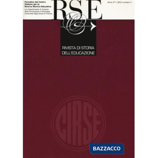 Rivista di storia dell'educazione (2015). Vol. 1