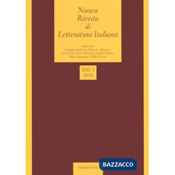 Nuova rivista di letteratura italiana (2018). Vol. 1
