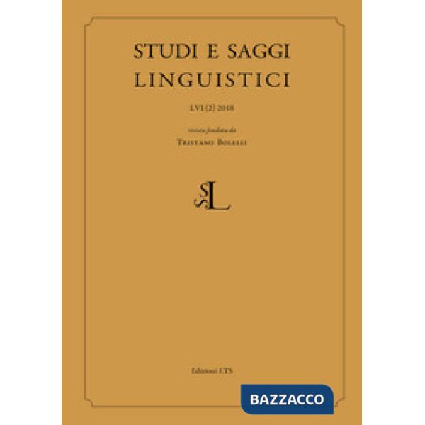 Studi e saggi linguistici (2018). Vol. 2