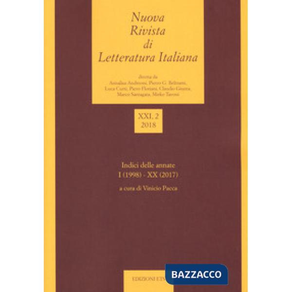 Nuova rivista di letteratura italiana (2018). Vol. 2
