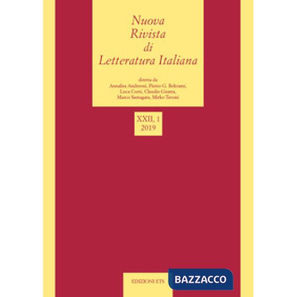 Nuova rivista di letteratura italiana (2019). Vol. 1